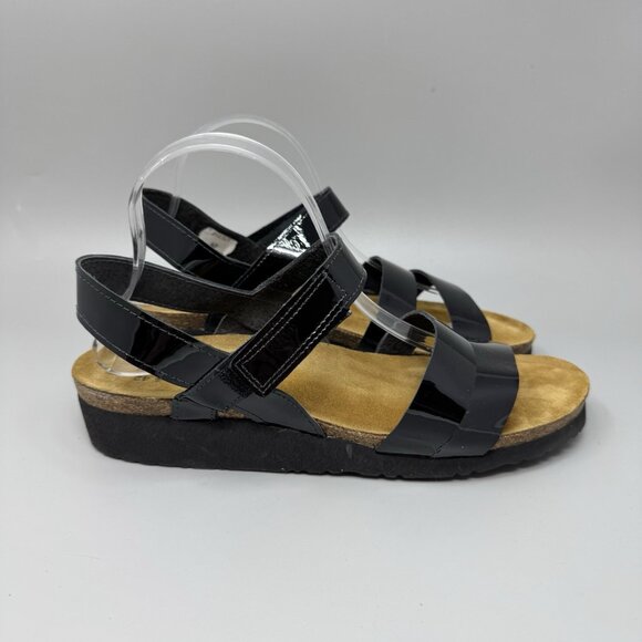 NAOT Women’s Kayla Three Strap Sandal Black Size 42 US 11 Orthopedic Comfort - Picture 1 of 6